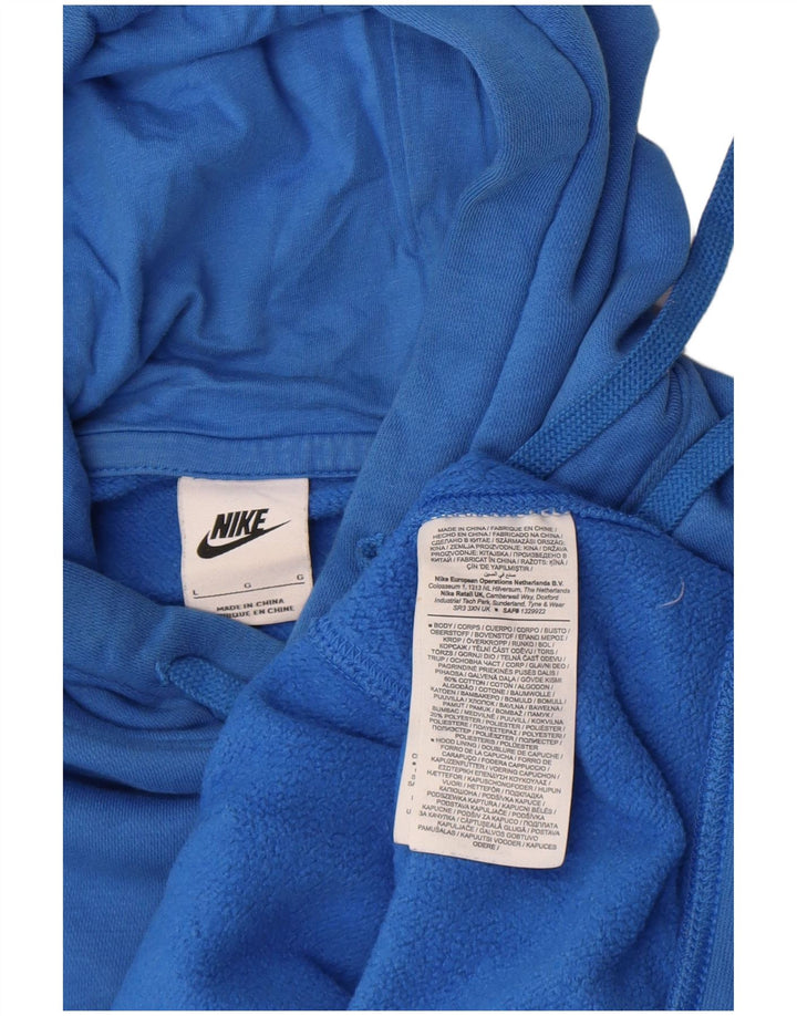 Ανδρικό κουκούλα Nike, μεγάλο μπλε βαμβακερό