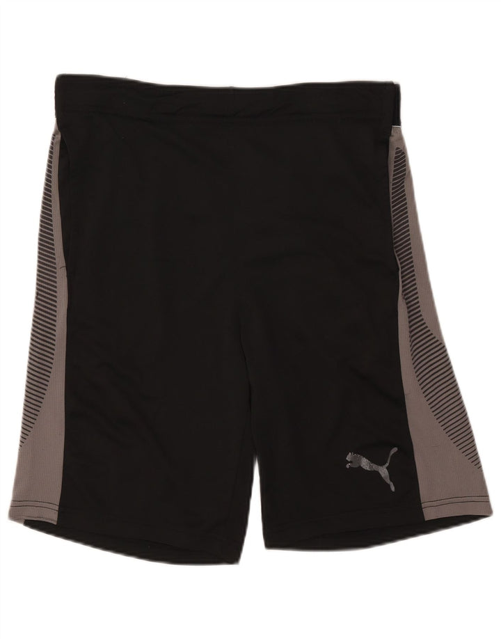 Ανδρικά γραφικά αθλητικά σορτς PUMA μεσαίου μαύρου χρώματος