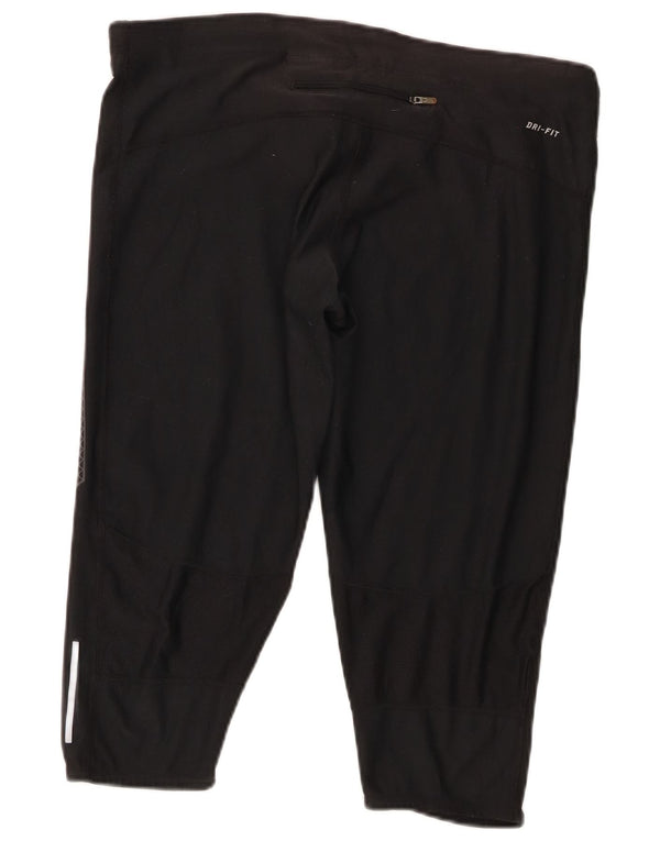 Γυναικεία κολάν Nike Dri Fit Capri XL Sports από μαύρο πολυεστέρα