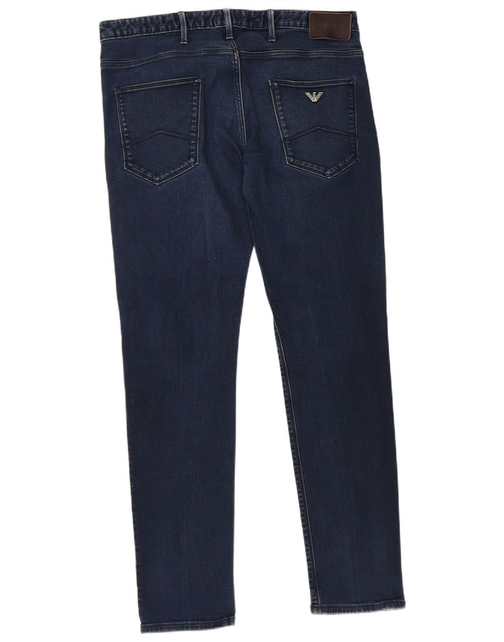 Armani Ανδρικό Slim Jeans W34 L31 Navy Blue Cotton