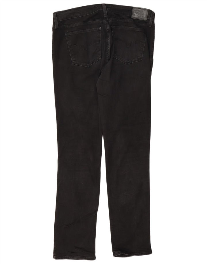 Levi's Womens 712 Slim Jeans W32 L32 Μαύρο βαμβακερό