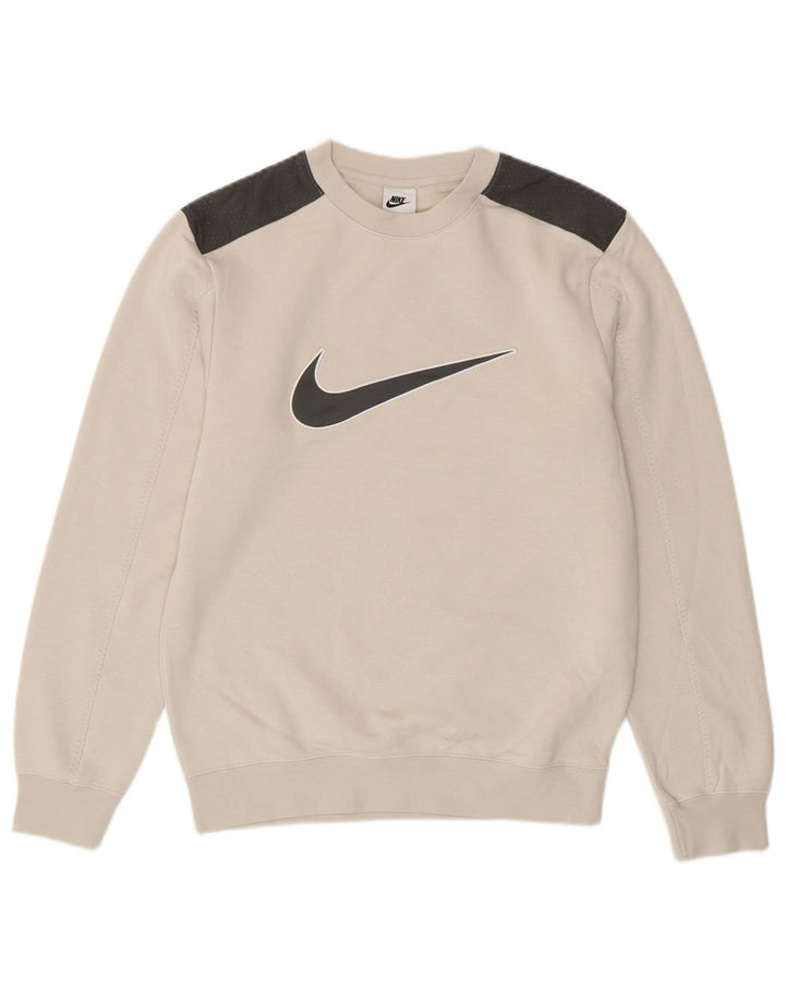 Ανδρικό γραφικό φούτερ Nike Jumper XS Λευκό βαμβακερό χρώμα