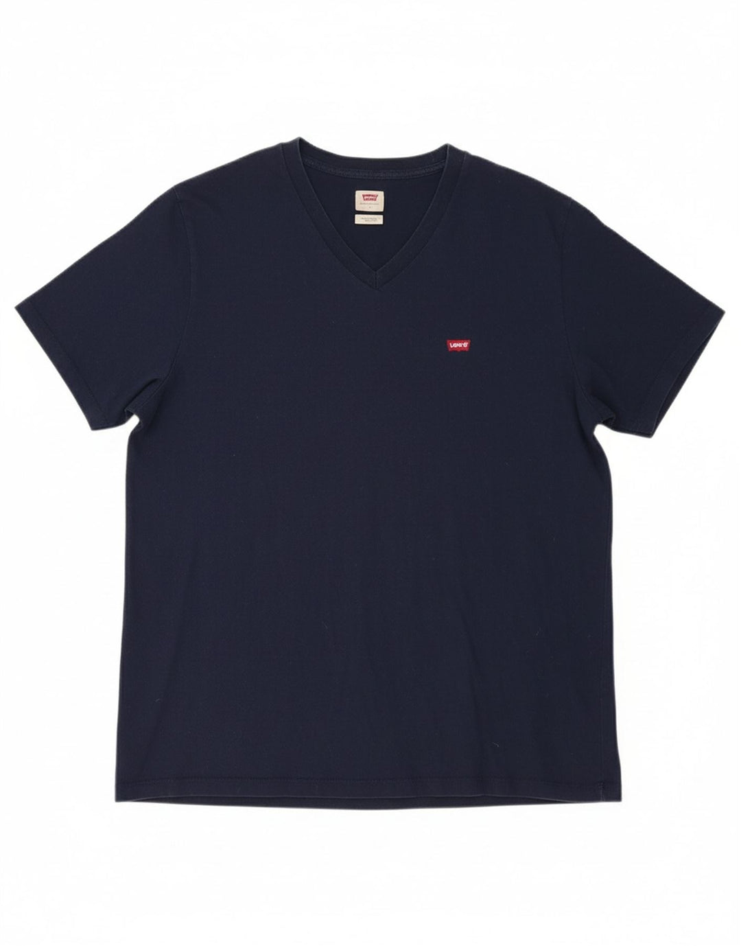 LEVI'S Mens Standard T-Shirt Top Large Navy Blue Cotton Classic