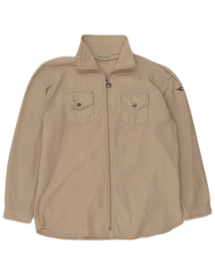 Ανδρική αθλητική φόρμα DIADORA Top Jacket Μεσαίο Μπεζ Πολυεστέρας