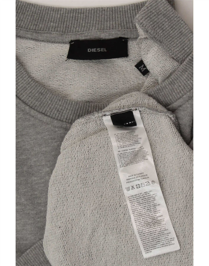 Diesel γυναικεία φόρμα oversized Top Jacket UK 14 Medium Grey Cotton