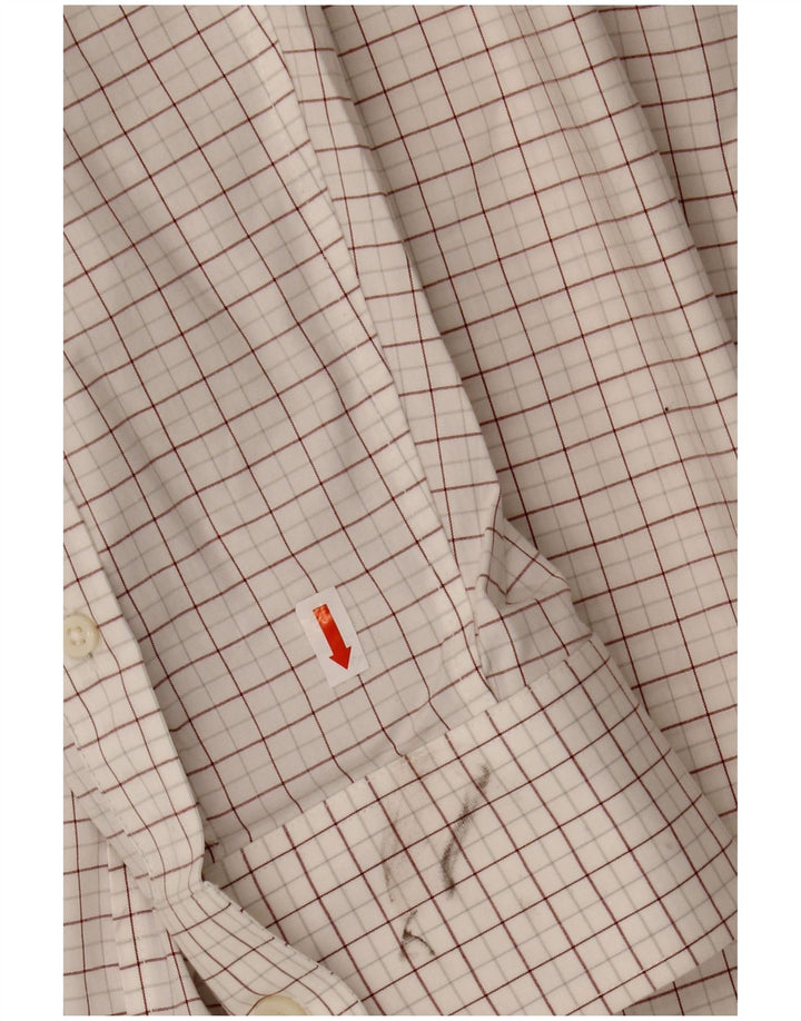 J. CREW Ανδρικό Slim Shirt Size 17 1/2 XL White Check Cotton