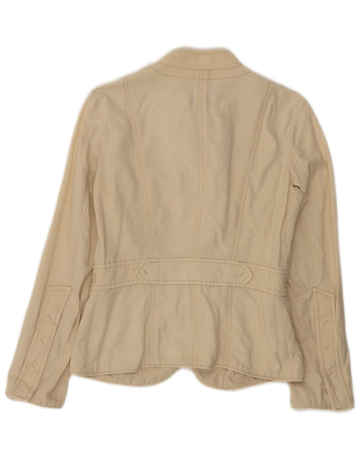 Zara Γυναικείο Utility Jacket UK 12 Medium Beige Βαμβακερό