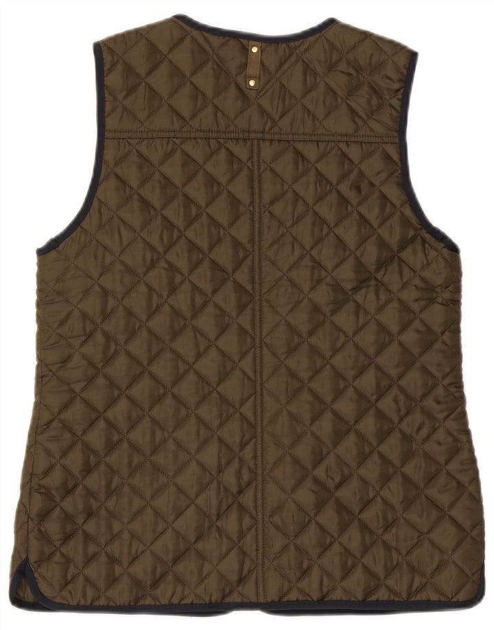 Tommy Hilfiger Γυναικείο Καπιτονέ Gilet UK 12 Medium Khaki Polyester