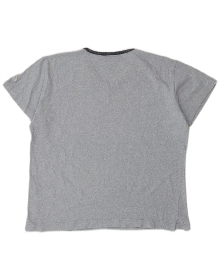 Champion Γυναικείο T-Shirt Top UK 14 Medium Blue Cotton