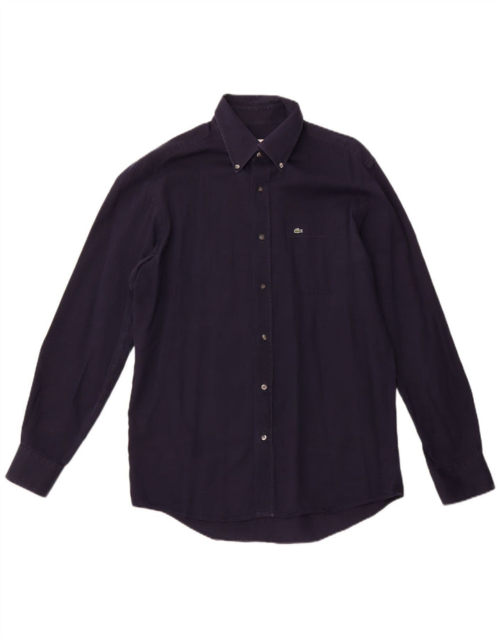 Ανδρικό πουκάμισο LACOSTE Regular Fit Μέγεθος 41 Medium Navy Blue βαμβακερό