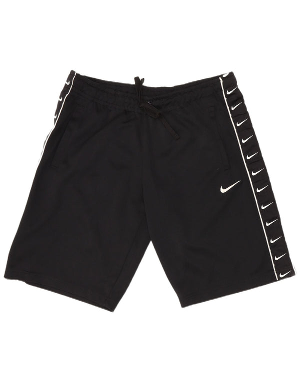 Ανδρικό γραφικό αθλητικό σορτς Nike μεγάλο μαύρο πολυεστέρα