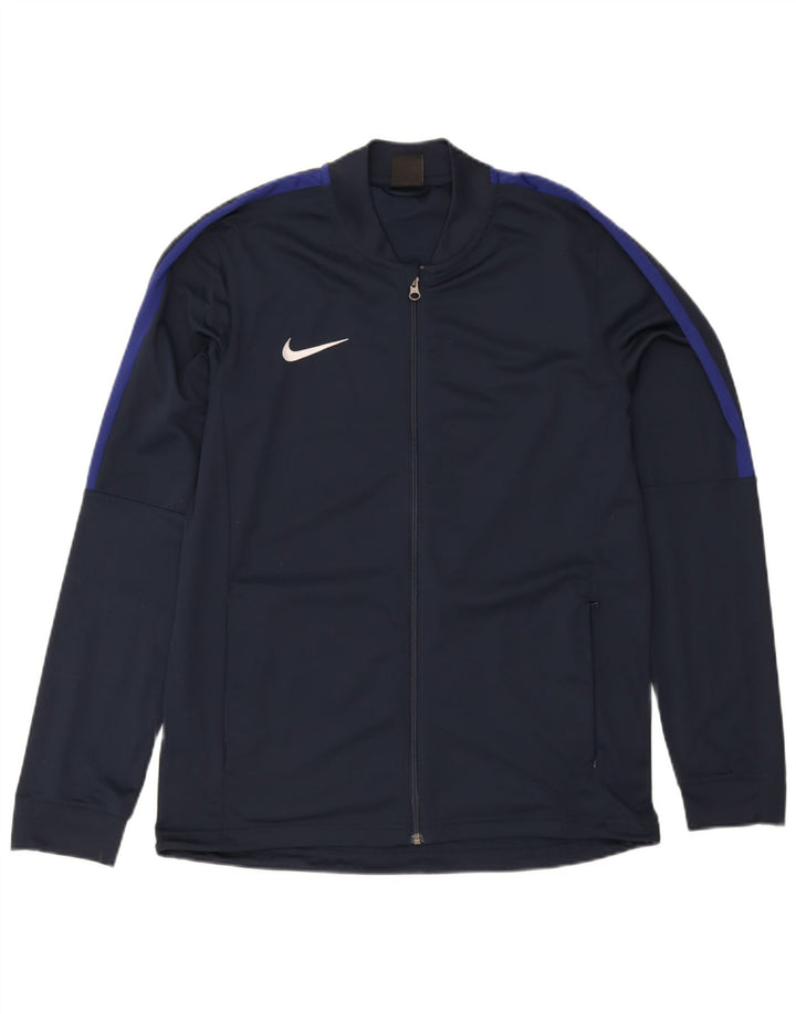 Ανδρική αθλητική φόρμα Nike Dri Fit Μπουφάν με μεγάλο μπλε ναυτικό πολυεστέρα Sports