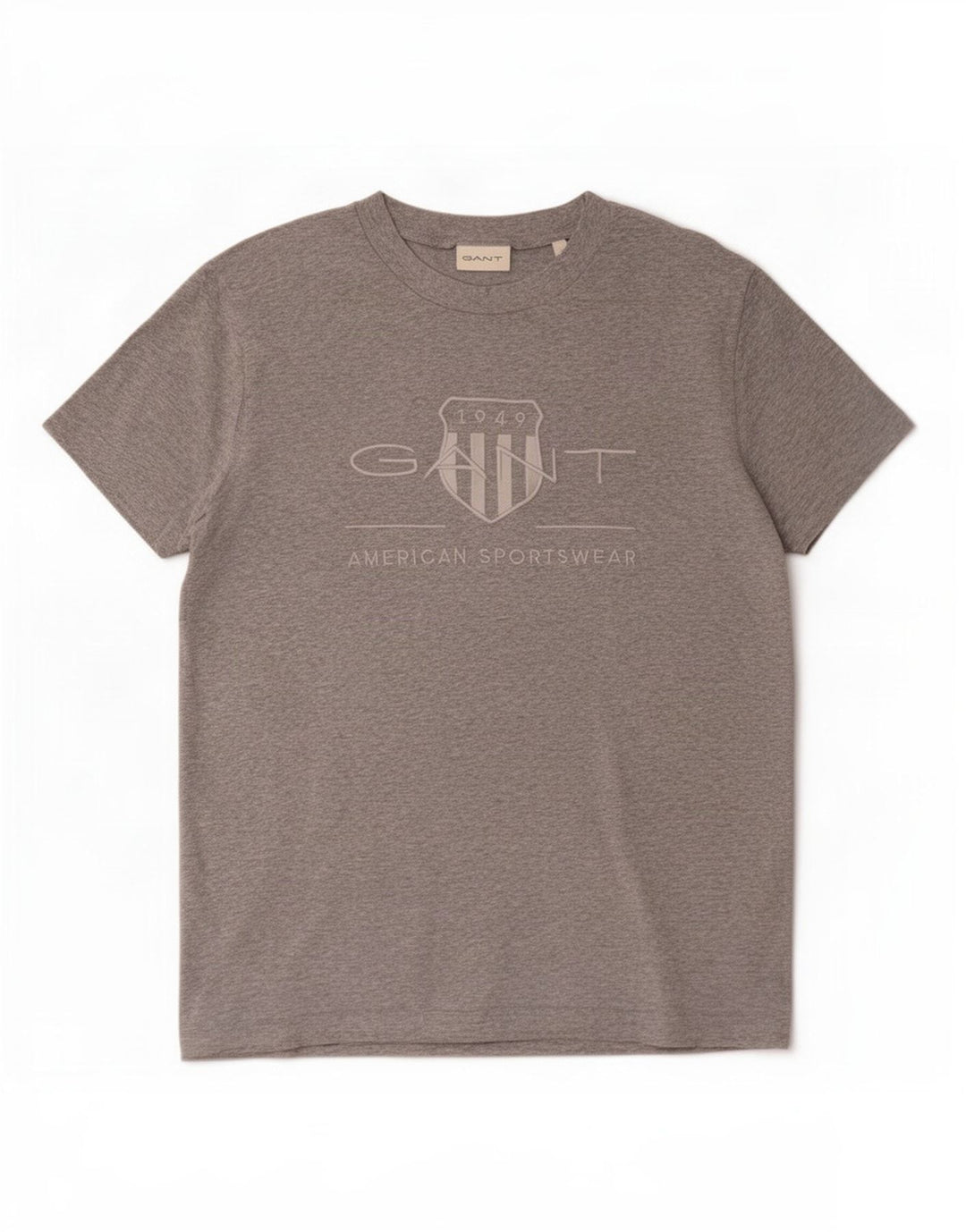 Ανδρικό γραφικό T-Shirt Gant Top Μεσαίο γκρι βαμβακερό