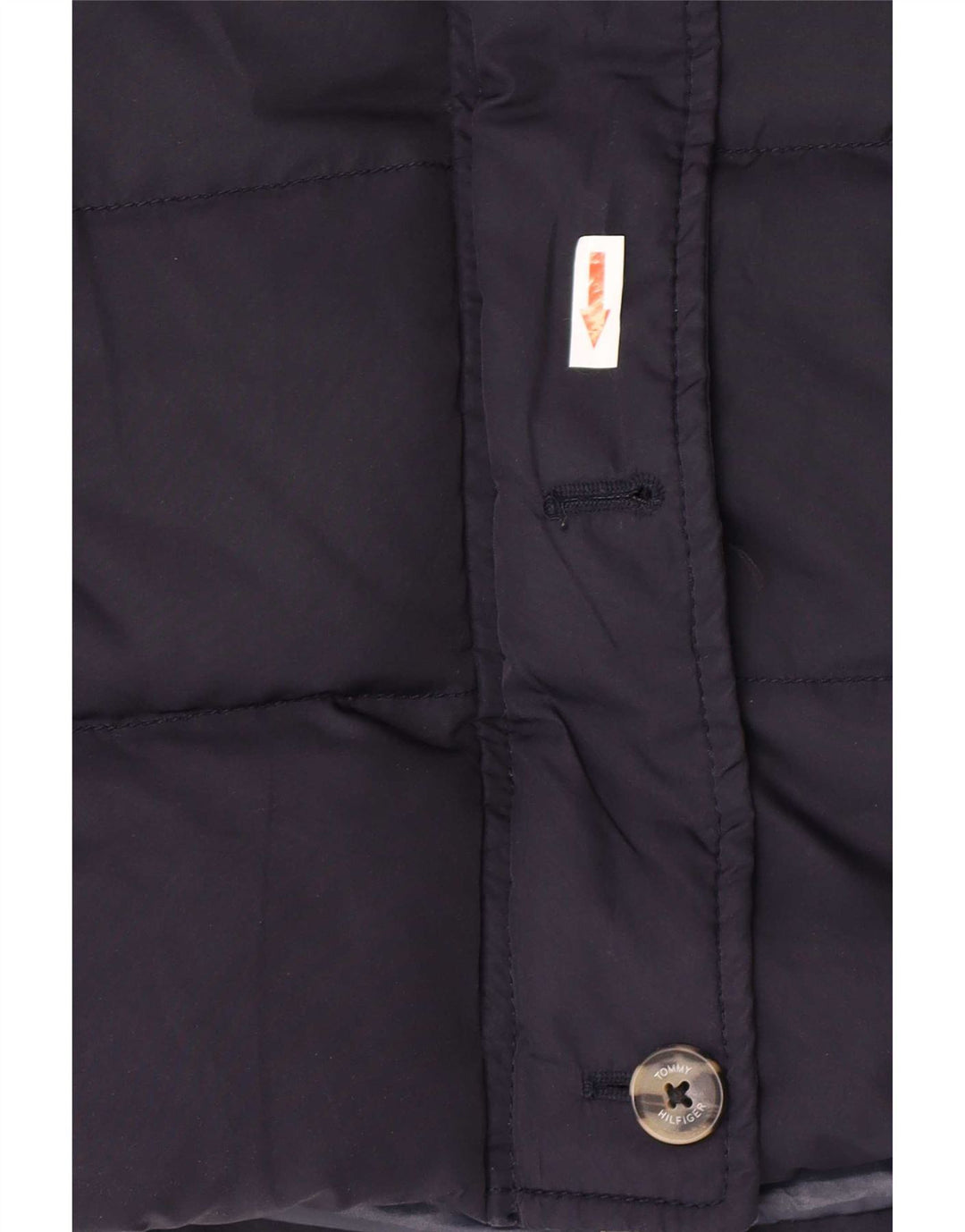 Tommy Hilfiger γυναικείο μπουφάν με κουκούλα UK 12 Medium Navy Blue Polyester