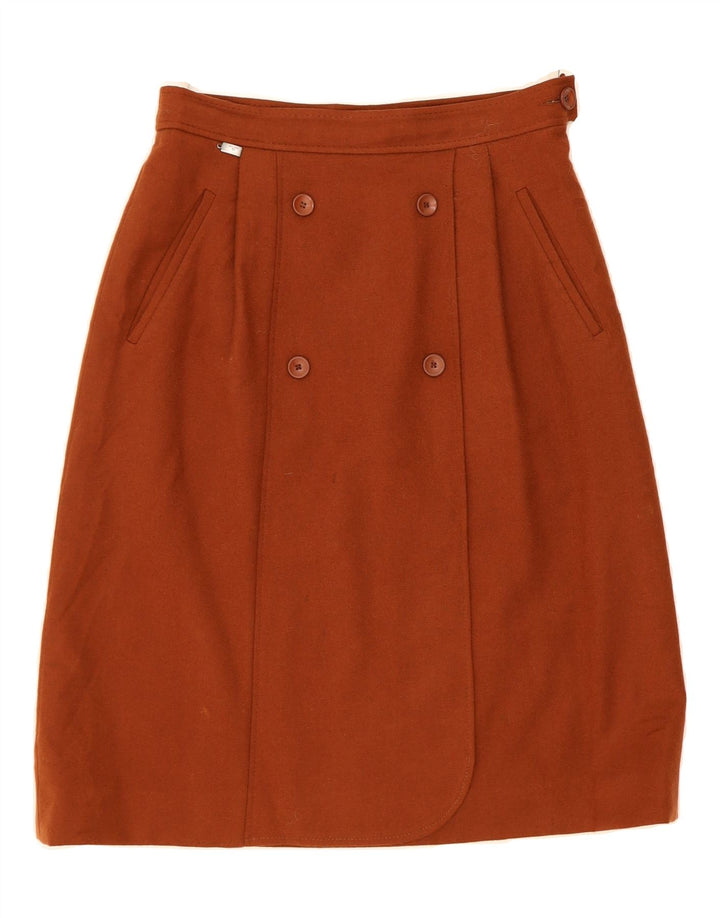 BLEYLE Womens A-Line Skirt EU 38 Medium W28 Brown Wool Vintage Bleyle and Second-Hand Bleyle from Messina Hembry 