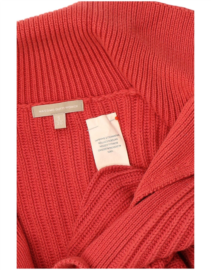 Γυναικεία ζακέτα Massimo Dutti UK 10 Small Red Cotton