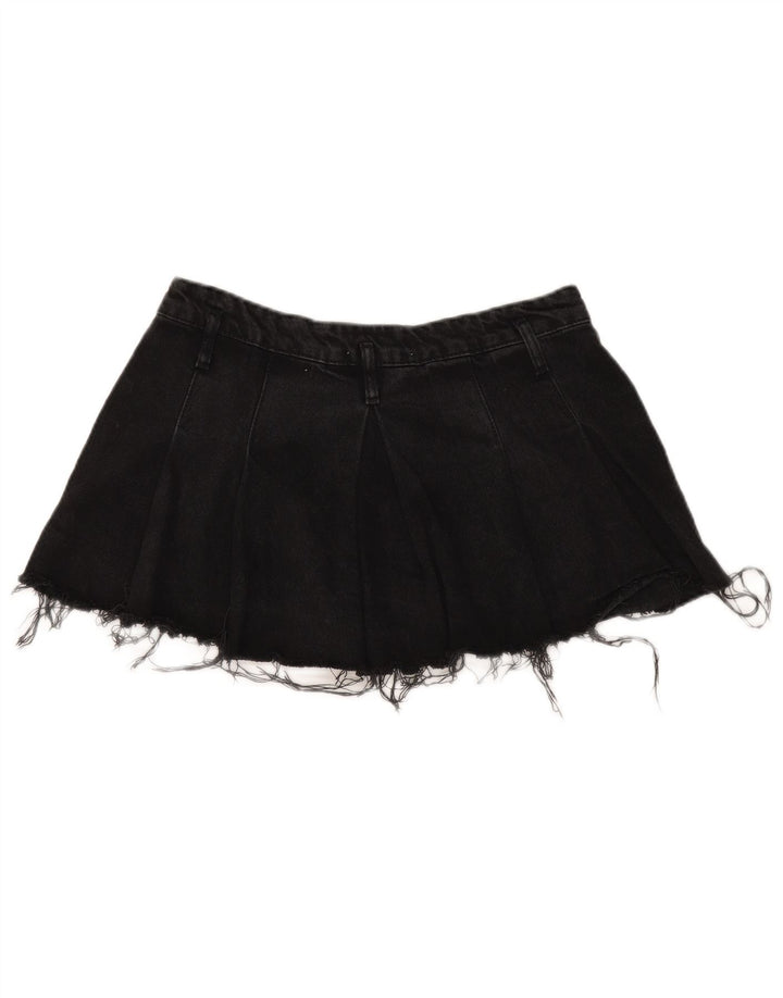 Zara Γυναικεία Μίνι Τζιν Φούστα Μεσαία W32 Μαύρη Βαμβακερή