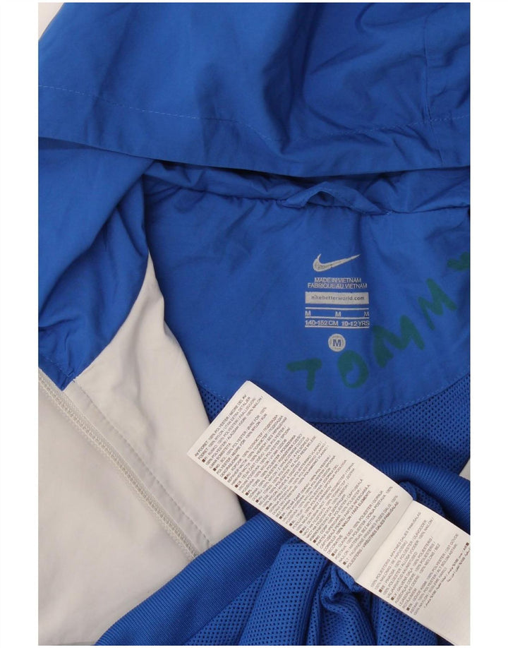 Μπουφάν Nike Boys με κουκούλα αθλητική φόρμα 10-11 ετών μεσαίο μπλε χρώμα