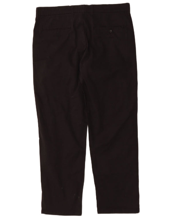 Marks & Spencer Ανδρικό παντελόνι Chino Loose Fit W36 L29 Μαύρο βαμβακερό