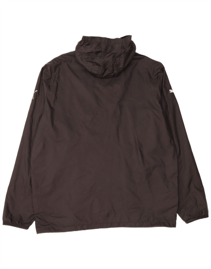 PUMA Ανδρικό μπουφάν βροχής με κουκούλα UK 44 2XL Μαύρο νάιλον