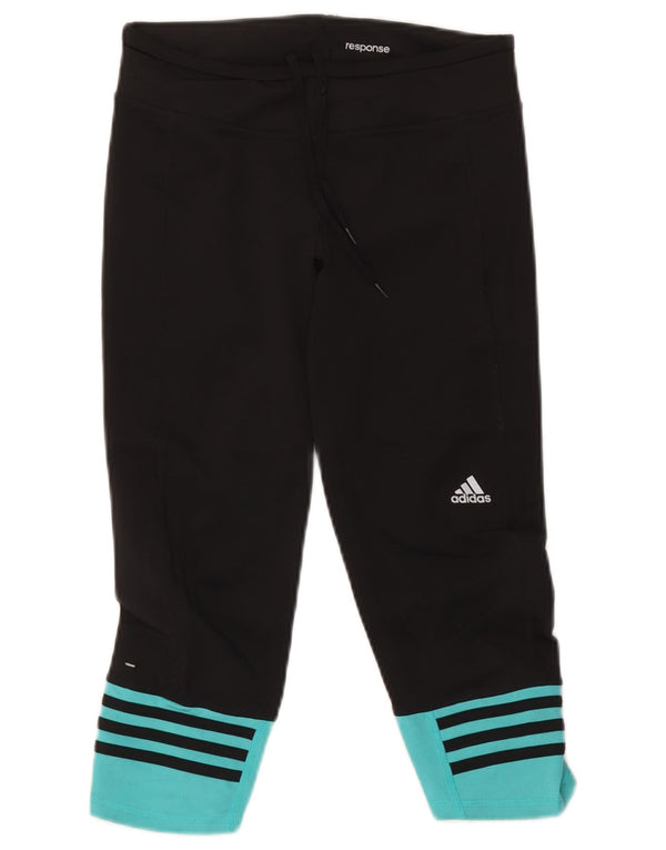Adidas Γυναικεία κολάν Capri Climalite UK 8 Small Black Colourblock