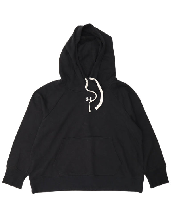 Under Armour Womens Graphic Hoodie Jumper IT 48/50 XL Μαύρο βαμβακερό