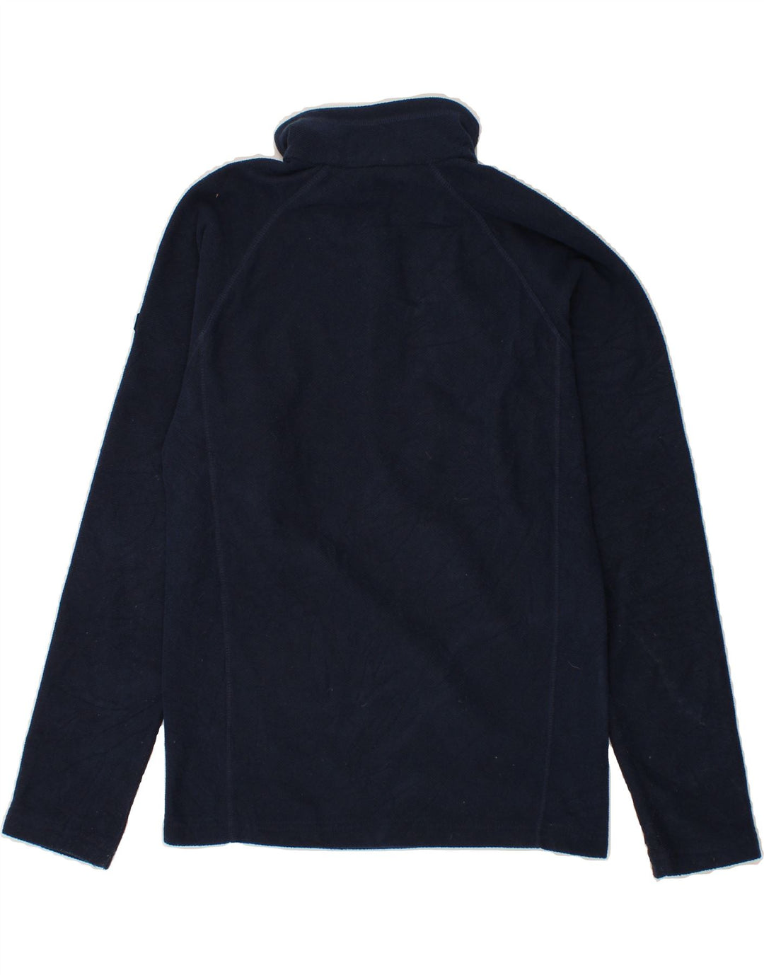 REGATTA Mens Zip Neck Fleece Jumper Small Navy Blue Polyester Vintage Regatta and Second-Hand Regatta from Messina Hembry 