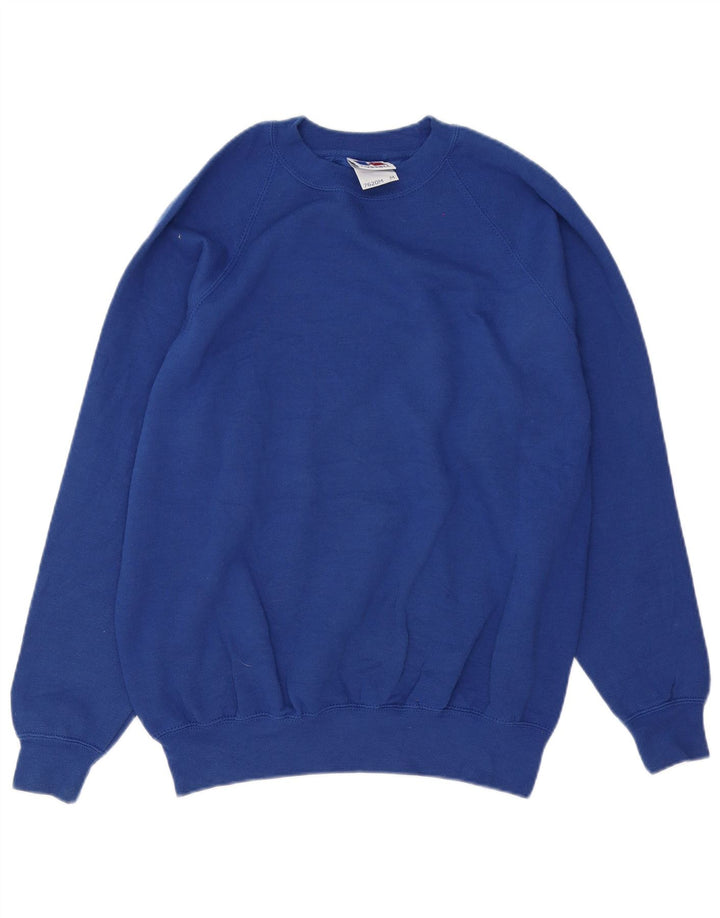 Russell Αθλητικό Ανδρικό Φούτερ Jumper Μεσαίο Μπλε Βαμβακερό