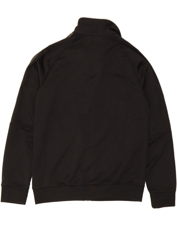 ADIDAS Boys Tracksuit Top Jacket 11-12 Years Black Polyester Vintage Adidas and Second-Hand Adidas from Messina Hembry 