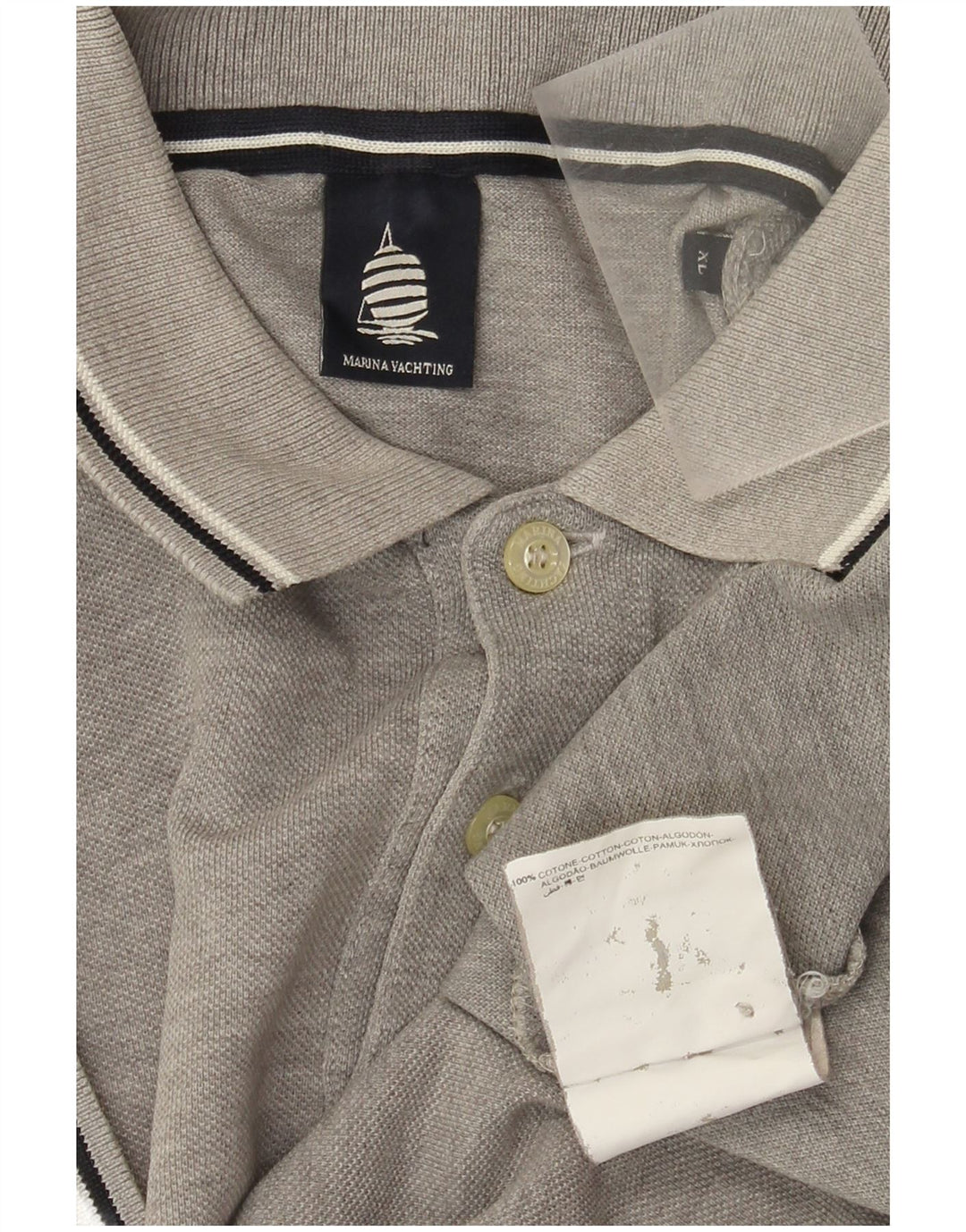 Ανδρικό μπλουζάκι πόλο Marina Yachting XL Γκρι βαμβακερό