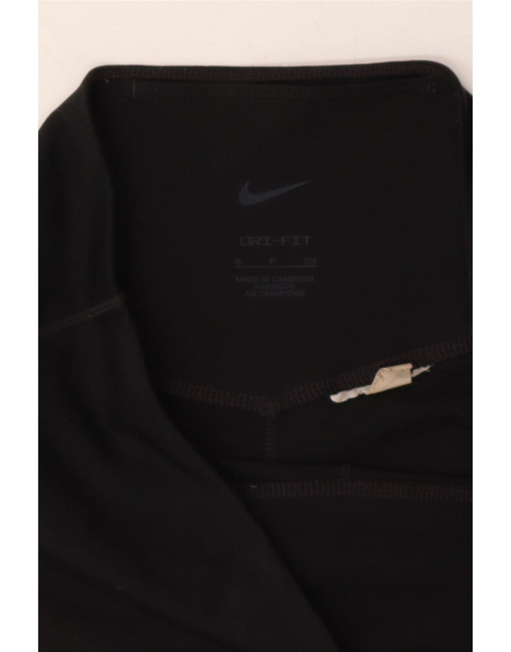 NIKE Womens Dri Fit Leggings UK 10 Small Black Vintage Nike and Second-Hand Nike from Messina Hembry 