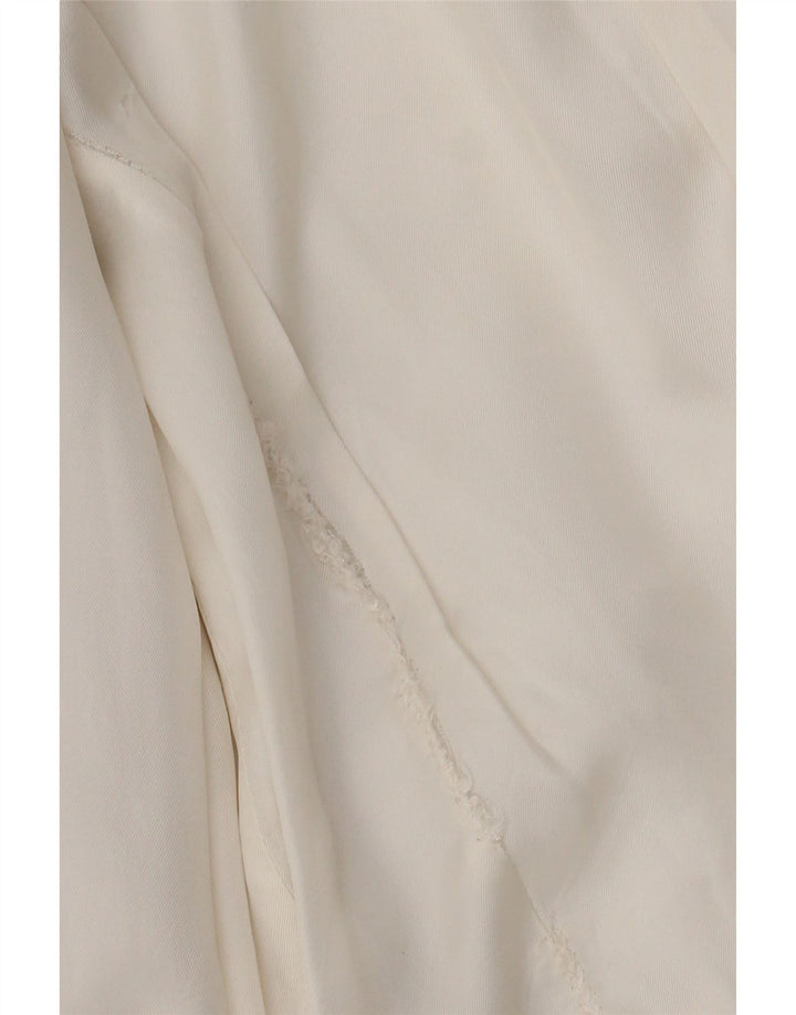 Zara Γυναικείο Μπουφάν 3/4 Μανίκι Μπλέιζερ UK 10 Small White