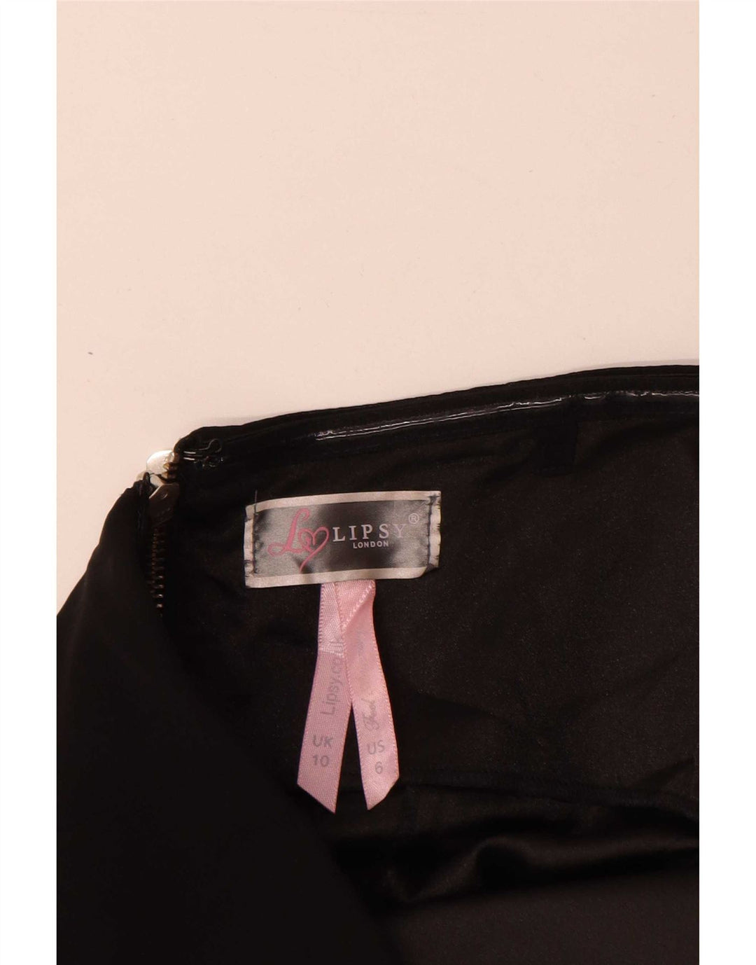 Lipsy Γυναικείο Στράπλες Φόρεμα UK 10 Small Black Flecked
