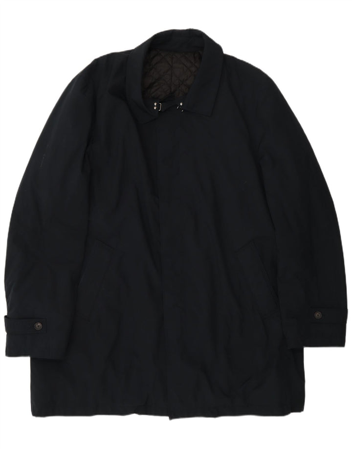 Borsalino Ανδρικό Αδιάβροχο IT 56 3XL Navy Blue Polyester Classic