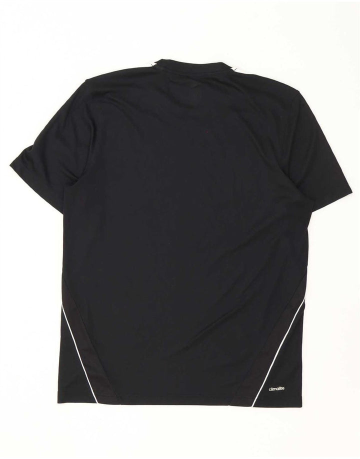 Adidas Ανδρικό T-Shirt Climalite Top Large Μαύρο Πολυεστέρας