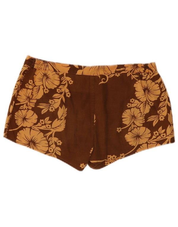 Vintage Γυναικείο Hot Παντελόνι W32 Μεσαίο Καφέ Floral