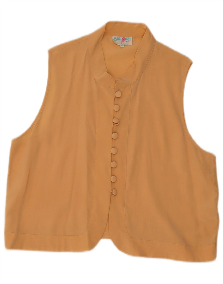 Μπαλόνι Γυναικεία Αμάνικη Oversized Μπλούζα Top IT 40 Small Μπεζ Μετάξι
