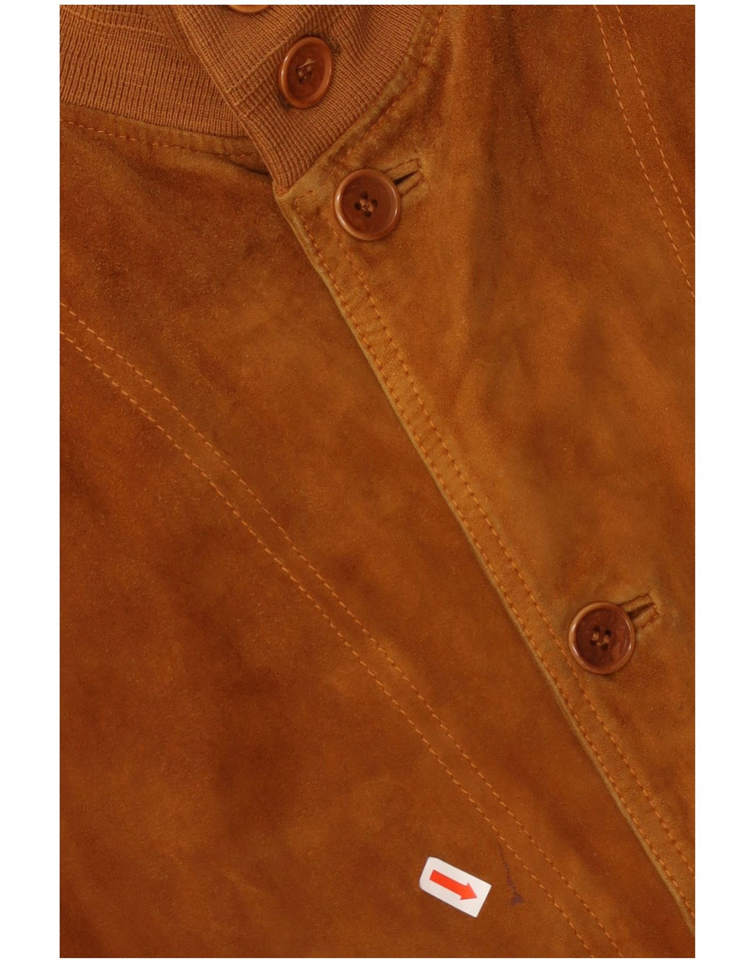 VINTAGE Ανδρικό Suede Bomber Jacket UK 42 XL Brown