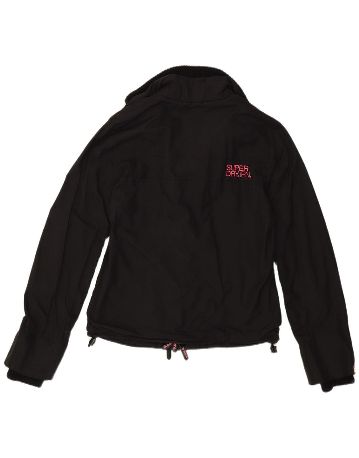 Superdry γυναικείο μπουφάν βροχής UK 10 Small Black Nylon