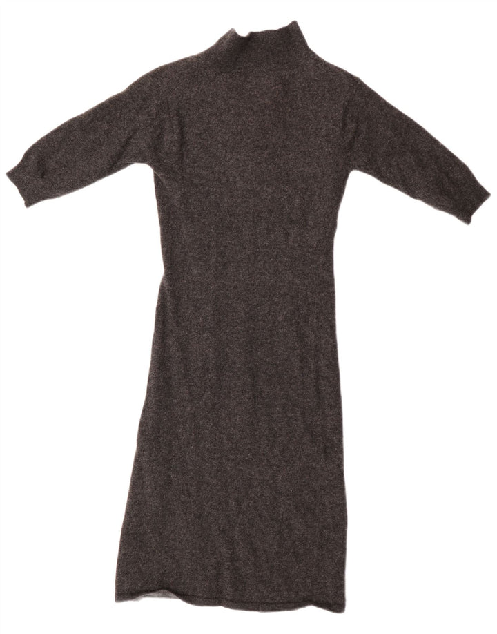 Γυναικείο φόρεμα 3/4 με μανίκια UK 8 Small Lambswool σε γκρι