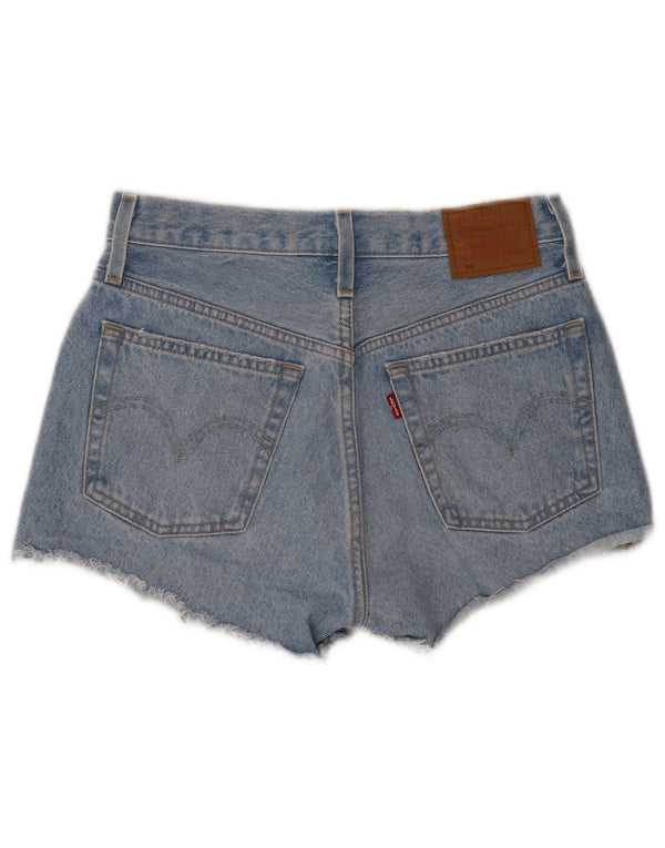 Levi's Womens 501 Distressed τζιν σορτς W26 μικρό μπλε βαμβακερό