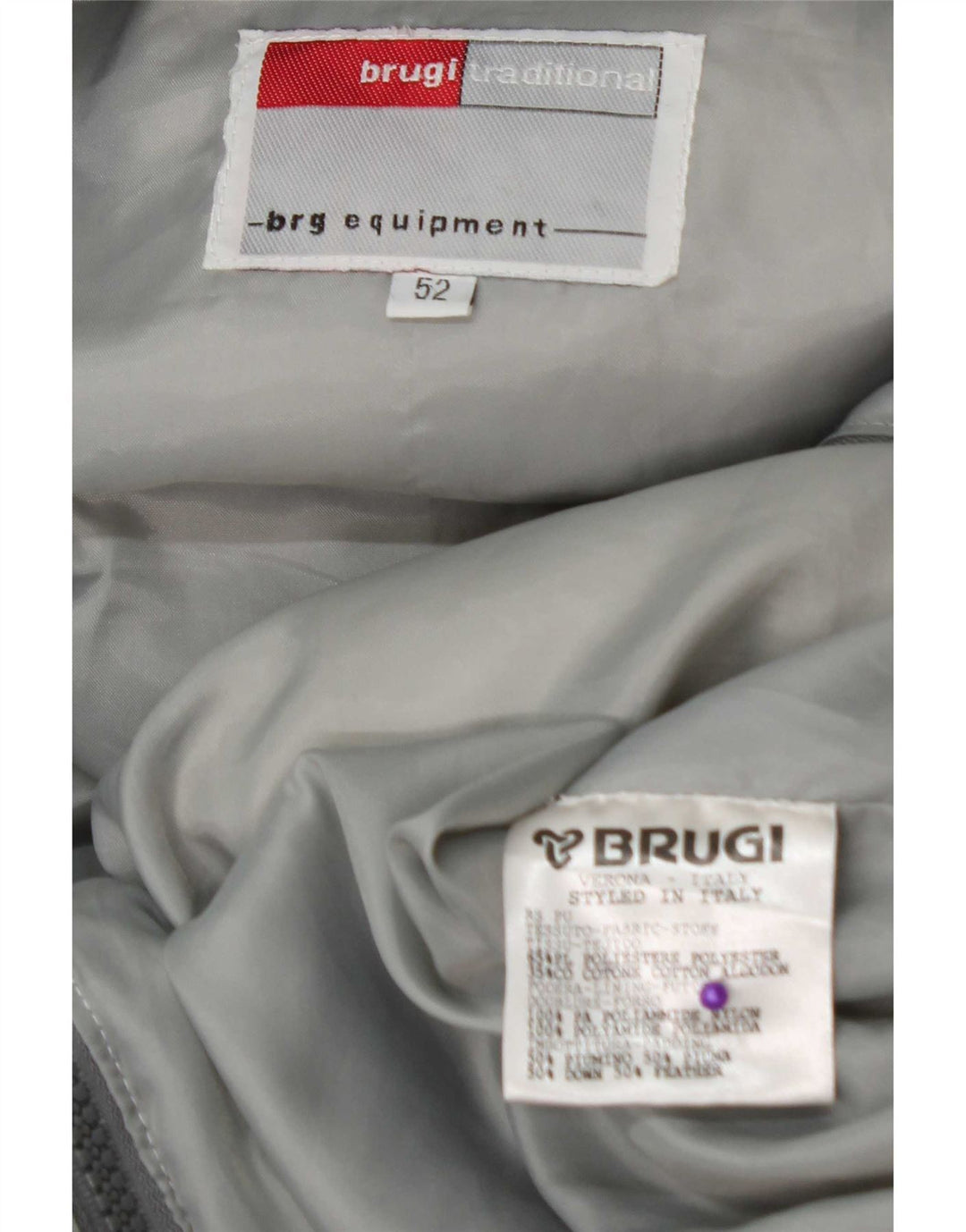 Brugi Ανδρικό μπουφάν με κουκούλα IT 52 XL Γκρι Πολυεστέρας
