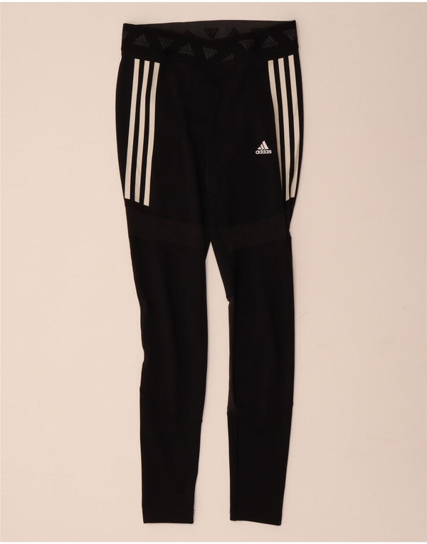 Γυναικεία γραφικά κολάν ADIDAS Aeroready UK 12 Medium Black