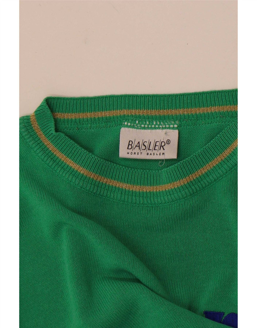 Γυναικείο πουλόβερ Basler Graphic Crew Neck Jumper UK 14 Medium Green