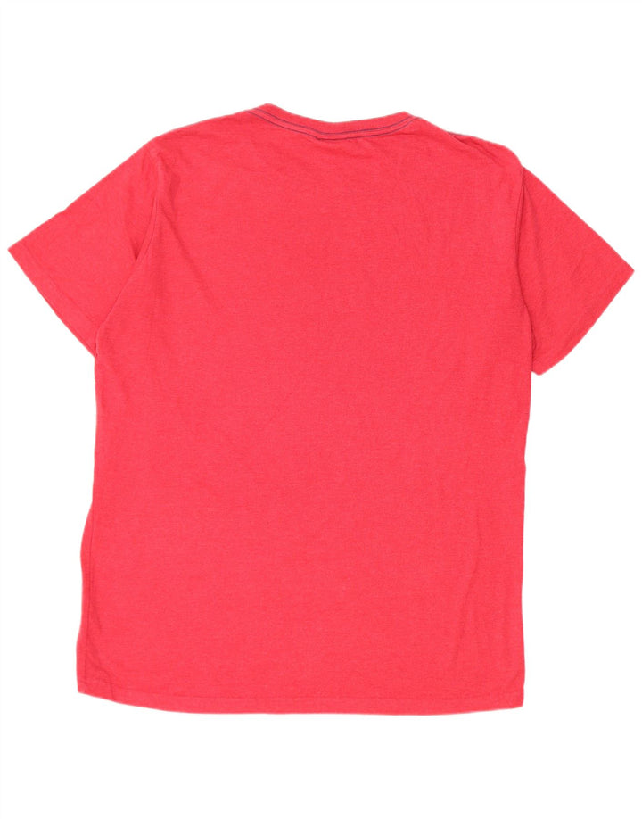 Ανδρικό γραφικό T-Shirt WEIRD FISH Top μεγάλο κόκκινο βαμβακερό