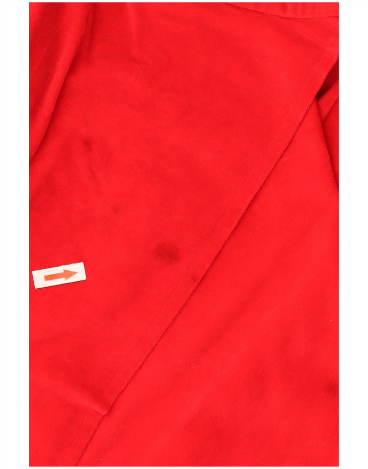 Vintage γυναικείο πουκάμισο μπλούζα UK 16 μεγάλο κόκκινο