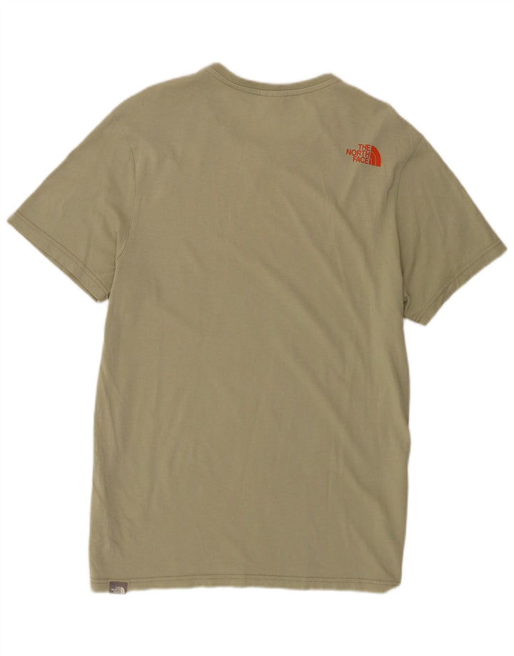 Ανδρικό T-Shirt North Face Top Medium Khaki Cotton