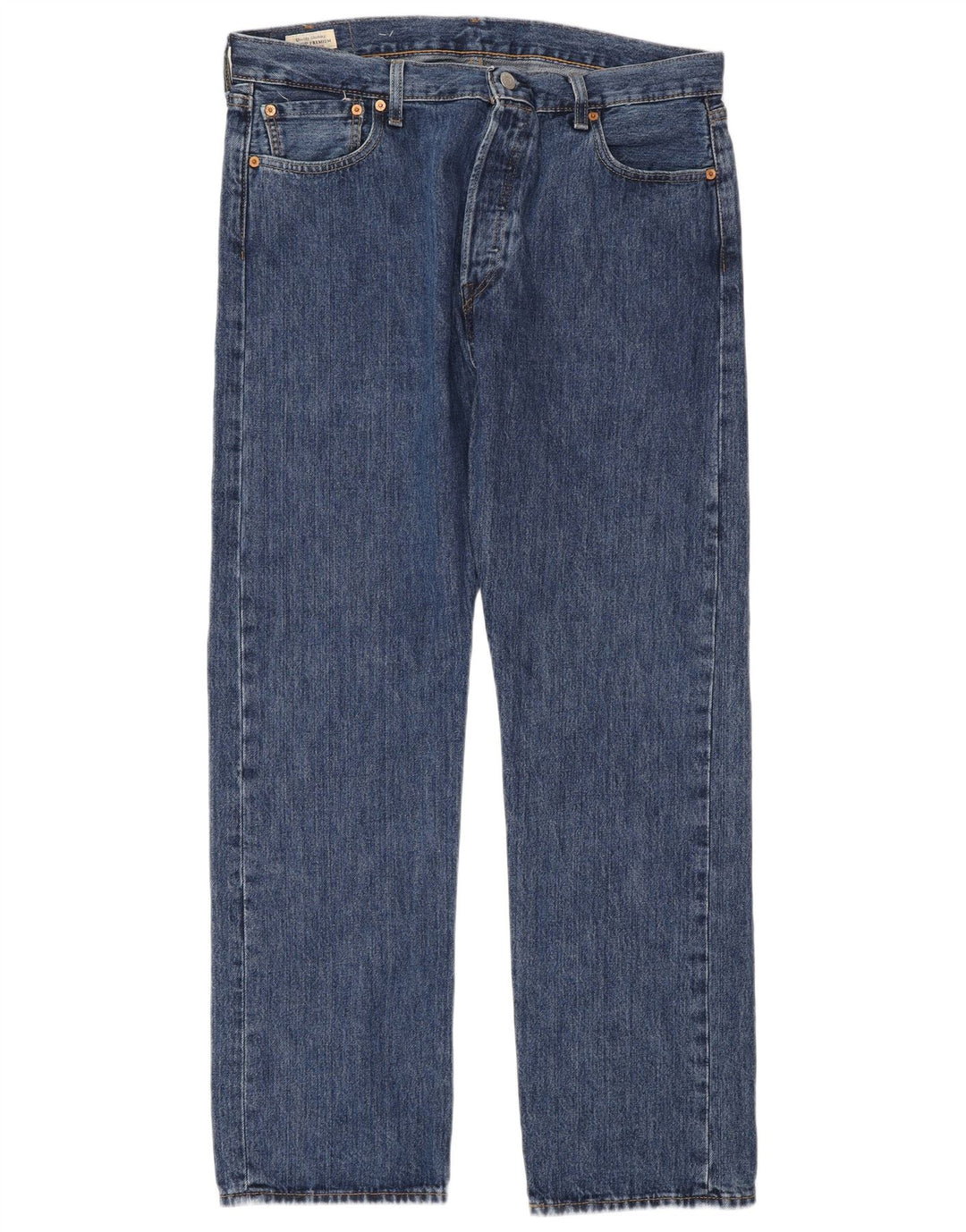 Levi's Mens 501 Straight Jeans W36 L32 Blue Cotton