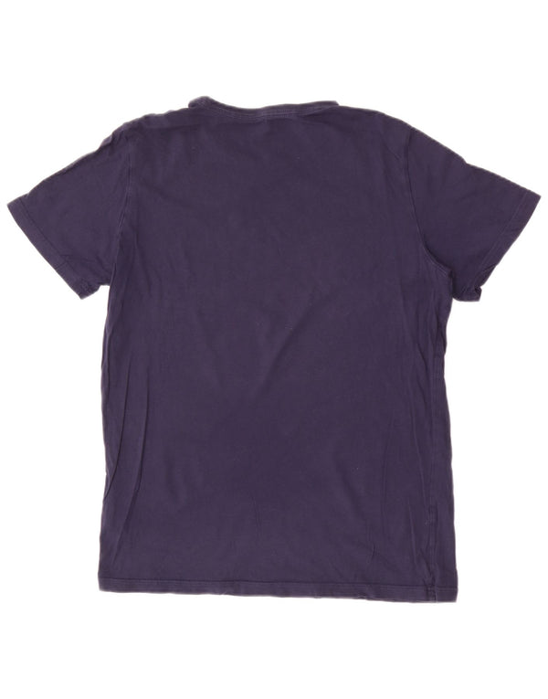 Puma Boys Graphic T-Shirt Top 15-16 Years Navy Blue Cotton