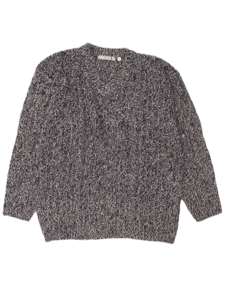 Lotto Ανδρικό πουλόβερ με λαιμόκοψη με λαιμόκοψη, μεγάλο μπλε ναυτικό ακρυλικό